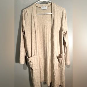 NWT Kids Large (10/12) knee length, cream cardigan